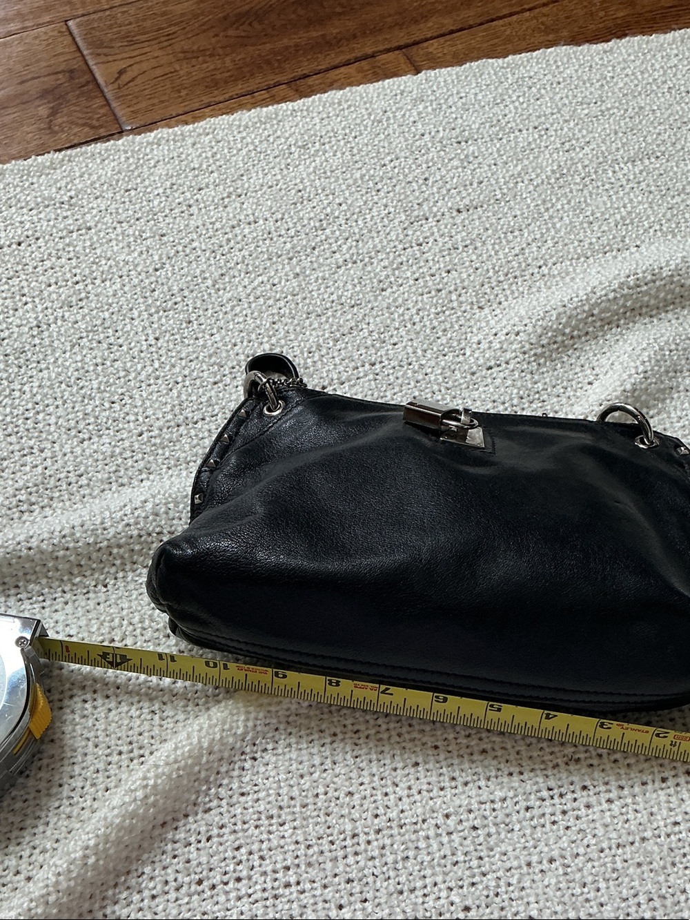 Marc Jacobs Leather Padlock Chain Shoulder Strap & Removable Crossbody Strap - Picture 9 of 14